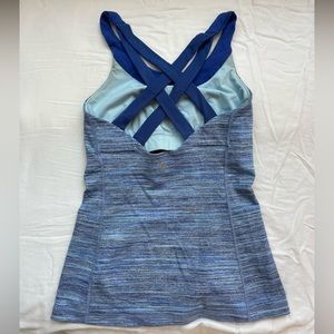Lululemon crossback tank with built in bra